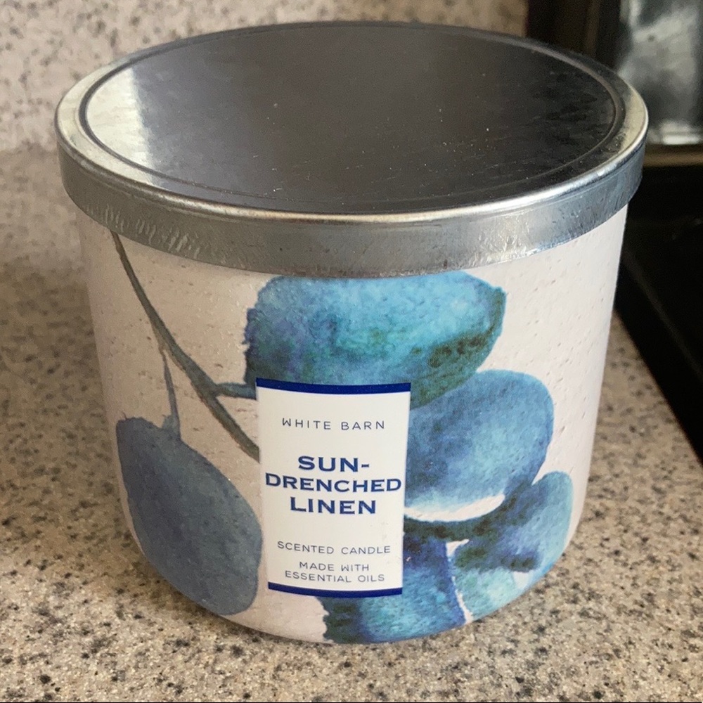 Sun Drenched Linen 3 Wick Candle